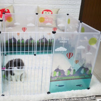 HKM-9761725 Transparent Pet Safety Fence for Indoor and Outdoor Use