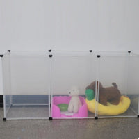 HKM-9761725 Transparent Pet Safety Fence for Indoor and Outdoor Use