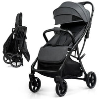 HKM-976275 Luxury Lightweight 3-in-1 Baby Stroller with Car Seat and Gravity Folding System