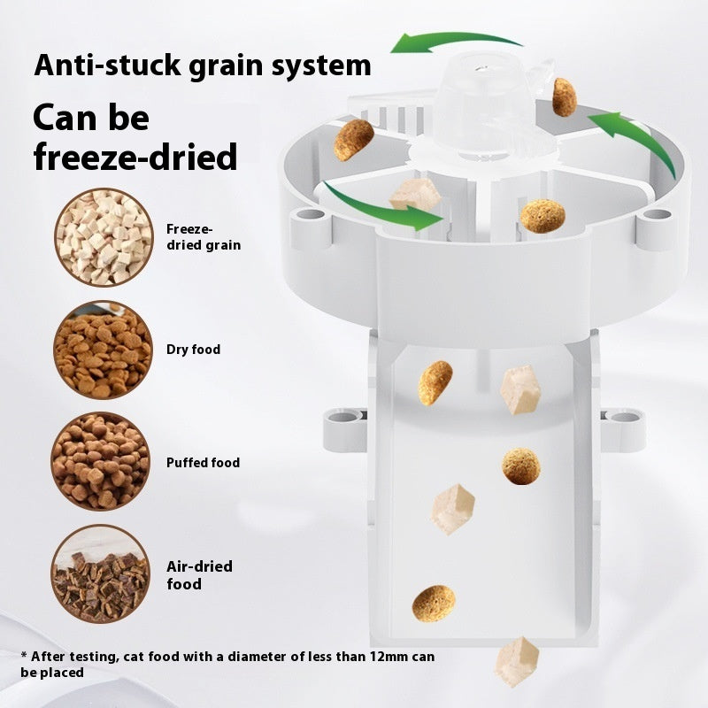 HKM-9763901 Smart WIFI Automatic Pet Feeder for Cats and Dogs with Voice Playback and Stainless Steel Bowl