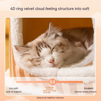 HKM-9764157 Cozy Autumn and Winter Cat Bed Kennel - Soft Cloth Pet Nest Available in Various Sizes and Designs