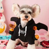 HKM-9765693 Cozy Cotton Detachable Wings Hoodie for Pets - Fleece-Lined, Multiple Sizes Available
