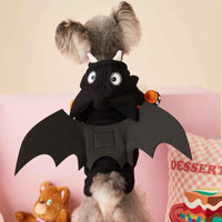 HKM-9765693 Cozy Cotton Detachable Wings Hoodie for Pets - Fleece-Lined, Multiple Sizes Available