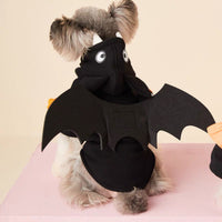 HKM-9765693 Cozy Cotton Detachable Wings Hoodie for Pets - Fleece-Lined, Multiple Sizes Available