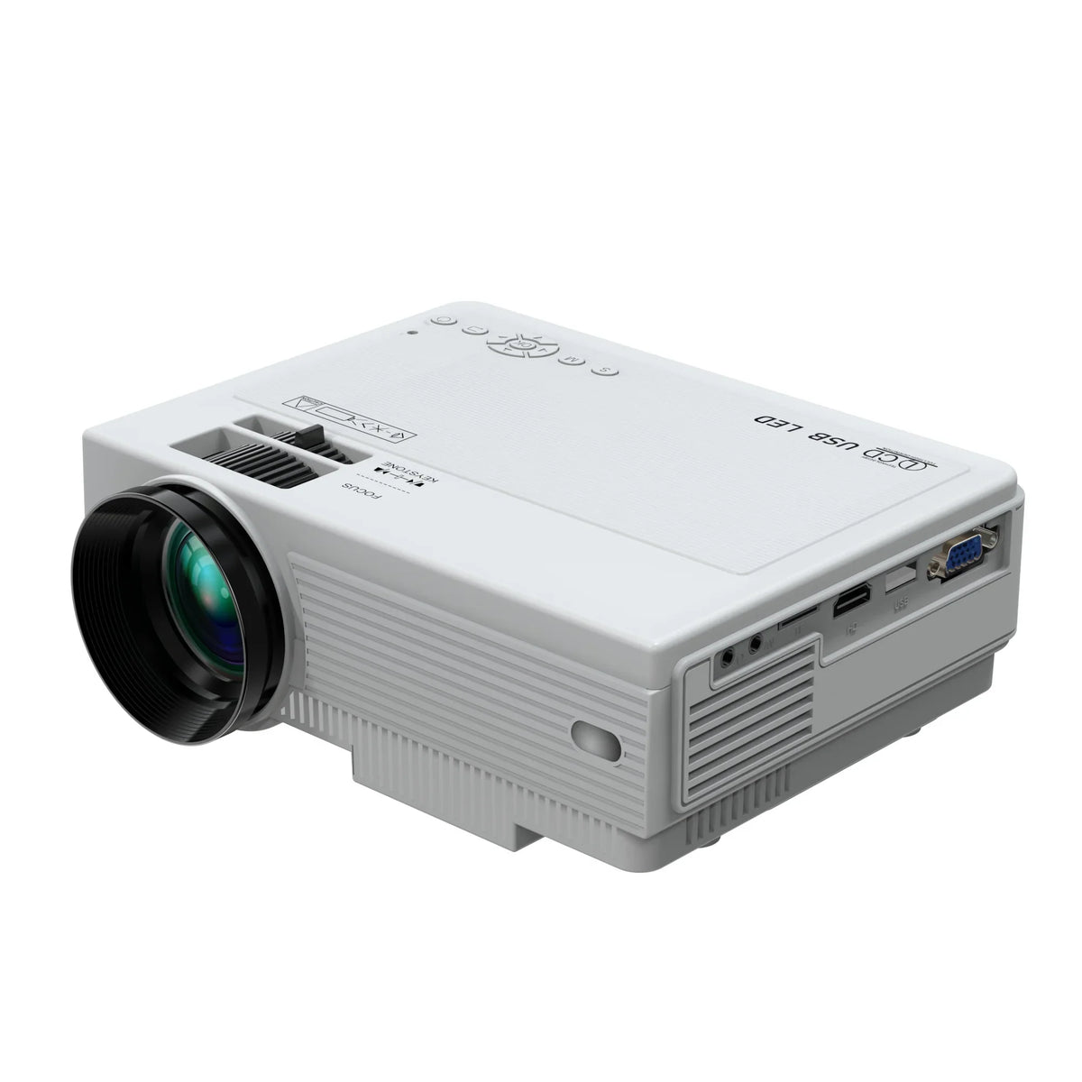 HKM-976595 720P LED Projector with High Brightness and Low Noise for Home Entertainment