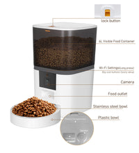 HKM-9766077 Adjustable Performance Pet Feeder with Video Camera - Available in 4L and 6L Sizes, Suitable for Dogs and Cats
