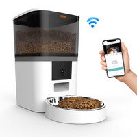 HKM-9766077 Adjustable Performance Pet Feeder with Video Camera - Available in 4L and 6L Sizes, Suitable for Dogs and Cats
