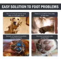 HKM-9767741 Dog Foot Care Solution Kit with Washing Cup, Towel, and Claw Paste - 100ml