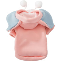 HKM-9768253 Pet Transformation Dress for Cats - Cute Pink Velvet Elephant Costume, Spring and Autumn Wear