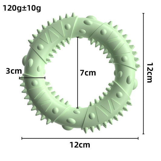 HKM-9768509 Medium Bite-Resistant Hedgehog Toy for Dogs in Gentle Blue, Cherry Blossom Pink, and Avocado Green