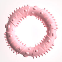 HKM-9768509 Medium Bite-Resistant Hedgehog Toy for Dogs in Gentle Blue, Cherry Blossom Pink, and Avocado Green