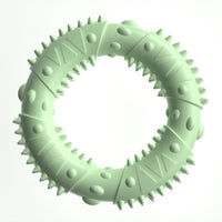 HKM-9768509 Medium Bite-Resistant Hedgehog Toy for Dogs in Gentle Blue, Cherry Blossom Pink, and Avocado Green