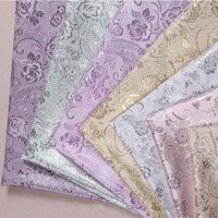 HKM-976915 Floral Jacquard Fabric for Home Decor and Costume Design - 100% Polyester, 150cm Wide