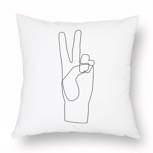 HKM-976915 Modern Simple 45*45CM Polyester Fiber Plush Pillowcase - No Pillow Core