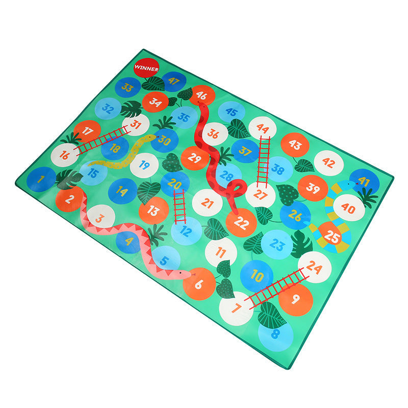 HKM-976915 Non-Slip Educational Crawling and Climbing Mat for Infants - 1.3x1.6m Fabric Play Area