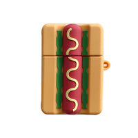 HKM-976979 Creative Hot Dog Bread Earphone Sleeve for iPhone Models