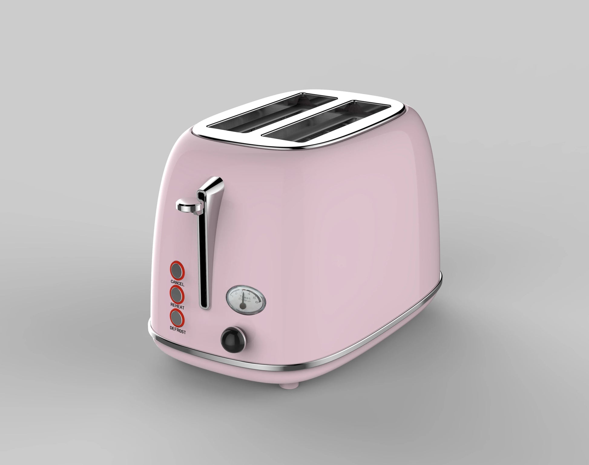 HKM-976979 Retro Stainless Steel Wide Slot Sandwich Toaster for 2 Slices