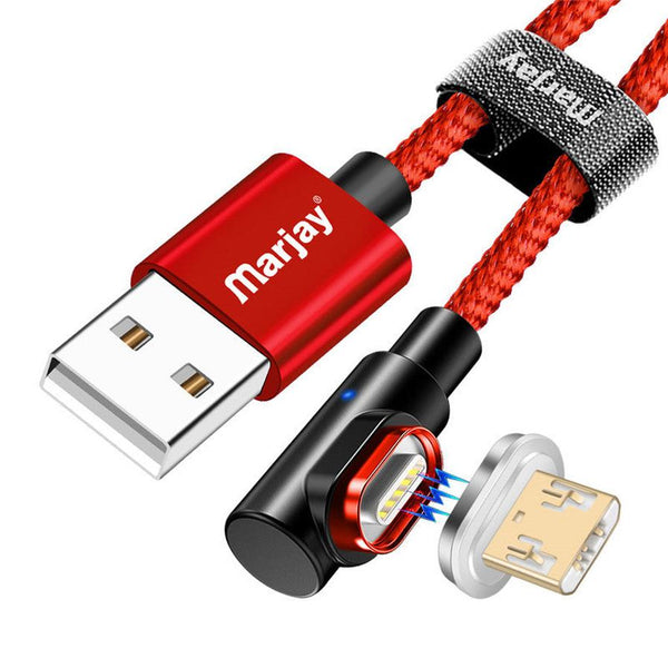 HKM-977107 3-in-1 Android Type-C Magnetic Data Cable - 1m & 2m Options in Multiple Colors