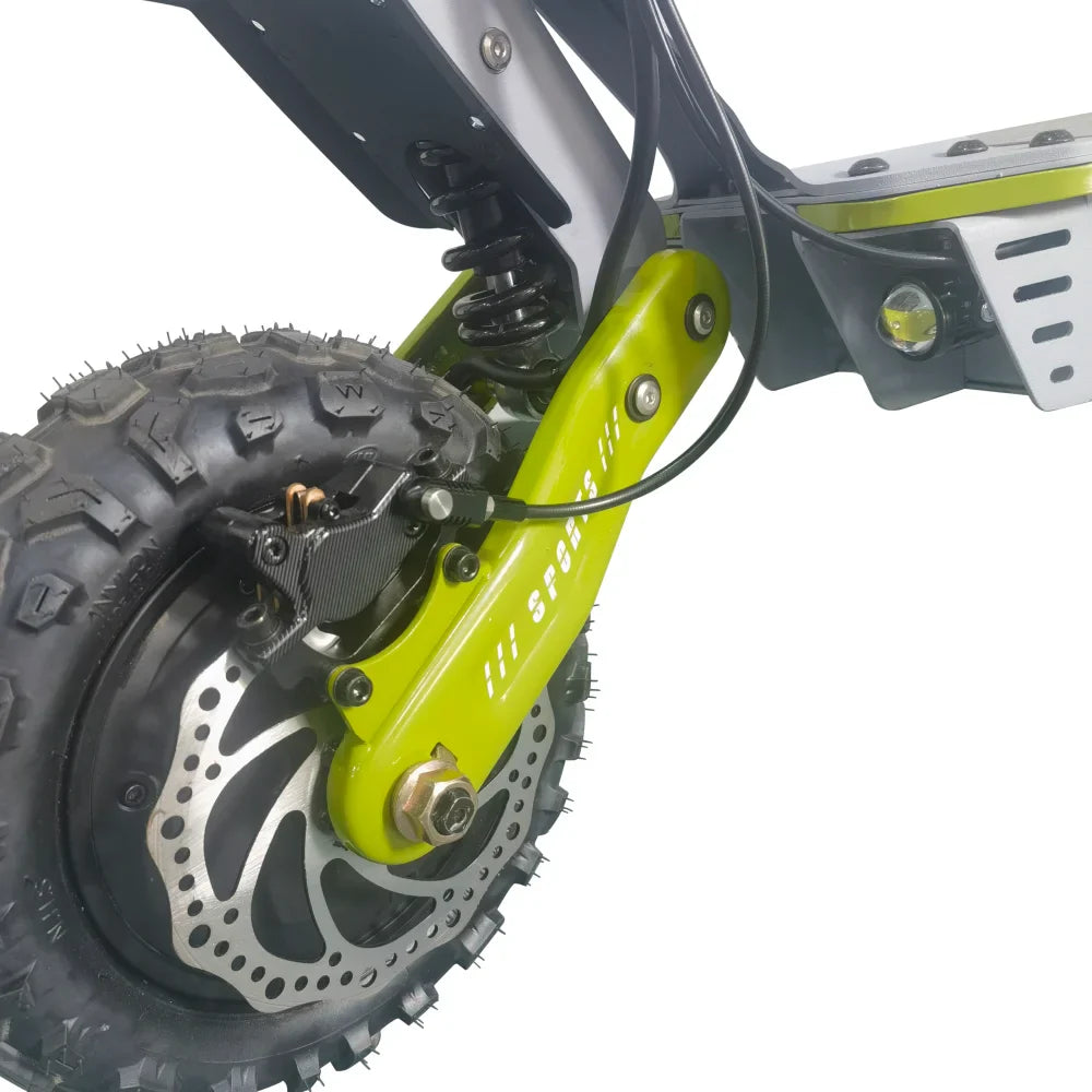 HKM-977107 60V 6000W Dual Motor Electric Scooter with 30Ah Lithium Battery and 11-Inch Off-Road Tires for Adults