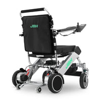HKM-977107 Foldable Lightweight Aluminum Alloy Electric Wheelchair with Dual Batteries and 120kg Capacity