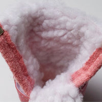 HKM-9772477 Warm Suede Thick Lamb Wool Pet Shoes for Small Dogs - Non-slip Winter Footwear