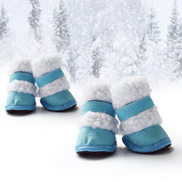 HKM-9772477 Warm Suede Thick Lamb Wool Pet Shoes for Small Dogs - Non-slip Winter Footwear