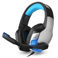 HKM-977299 Luminous Heavy Bass Wired Headphones with Microphone for Mobile Devices