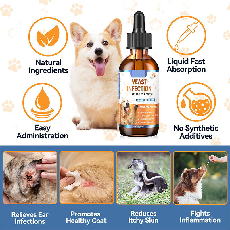 HKM-9773501 Dog Hair Health Drops - Available in Bacon and Original Flavor, 60ml, 90ml, 120ml