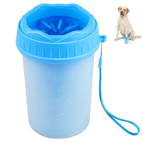 HKM-977747 Portable Automatic Dog Paw Cleaner Cup with Silicone Brush for Grooming