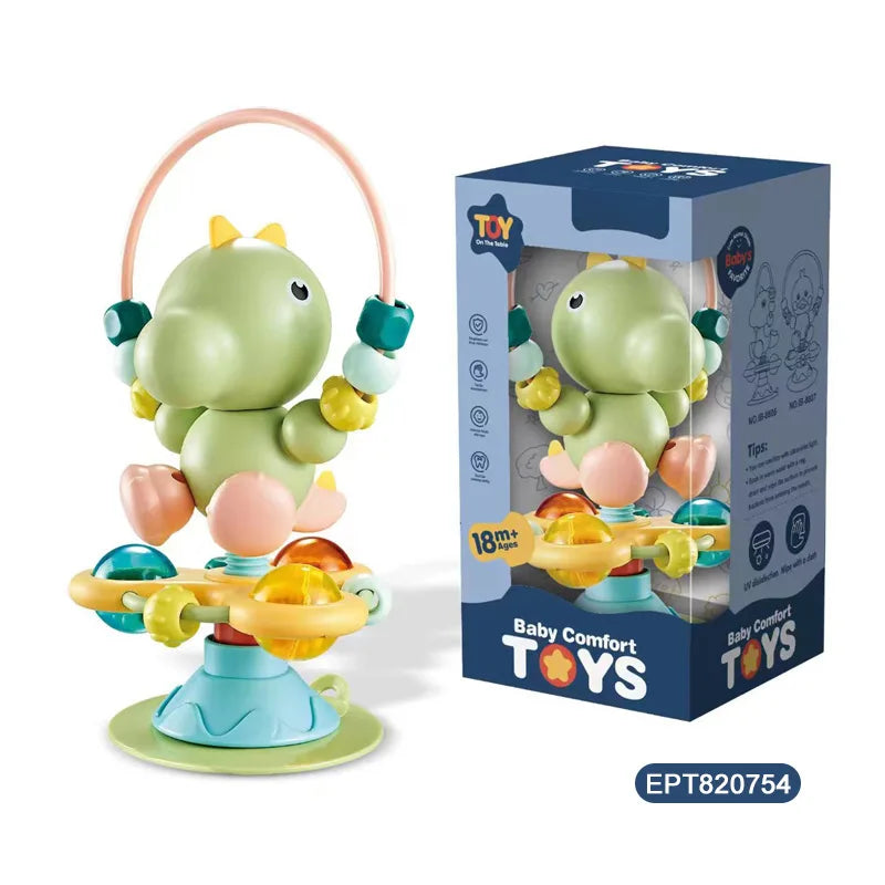 HKM-977875 Toddler Dinosaur Rattle Toy Set with Hand Bell Noise Shakers for Babies 0-24 Months