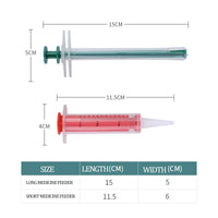 HKM-9778877 Cat and Dog Pill Dispenser with Soft Tip Syringe for Easy Medication Administration to Small Pets