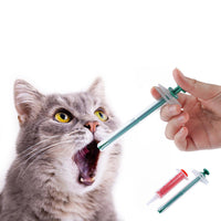 HKM-9778877 Cat and Dog Pill Dispenser with Soft Tip Syringe for Easy Medication Administration to Small Pets