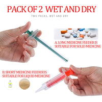 HKM-9778877 Cat and Dog Pill Dispenser with Soft Tip Syringe for Easy Medication Administration to Small Pets