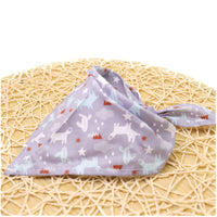 HKM-9779005 Colorful Cartoon Lace Cotton Triangle Scarf - Soft, Absorbent Saliva Towel for Versatile Use