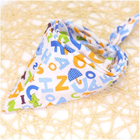 HKM-9779005 Colorful Cartoon Lace Cotton Triangle Scarf - Soft, Absorbent Saliva Towel for Versatile Use