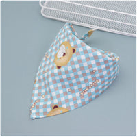 HKM-9779005 Colorful Cartoon Lace Cotton Triangle Scarf - Soft, Absorbent Saliva Towel for Versatile Use