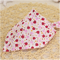 HKM-9779005 Colorful Cartoon Lace Cotton Triangle Scarf - Soft, Absorbent Saliva Towel for Versatile Use