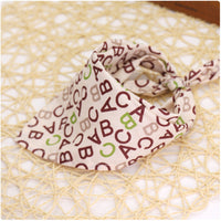 HKM-9779005 Colorful Cartoon Lace Cotton Triangle Scarf - Soft, Absorbent Saliva Towel for Versatile Use