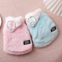 HKM-9781949 Sleeveless Winter Cat Coat in Pink or Blue ¨C Comfortable, Anti-Hair Loss Design for Easy Movement
