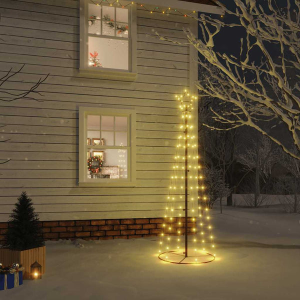 HKM-978195 Illuminated Cone-Shaped LED Christmas Tree with 108 Warm White Lights