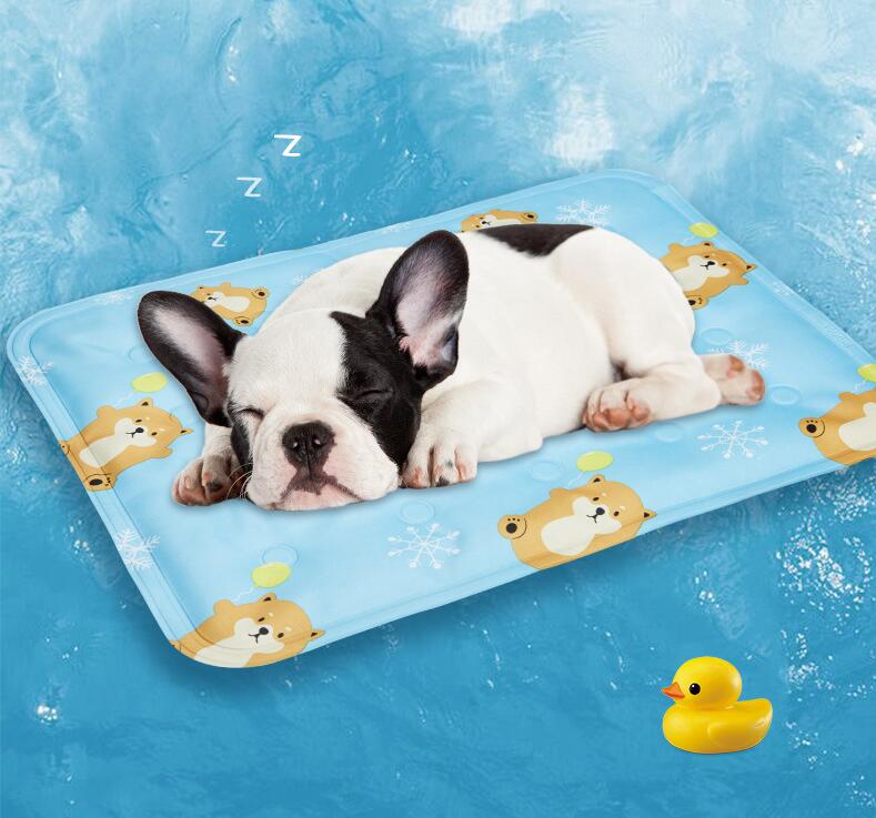 HKM-9783229 Cooling Pet Mat for Cats and Small Dogs - PVC Polyester Cloth with Soft Ice Gel Filling, 30x40cm