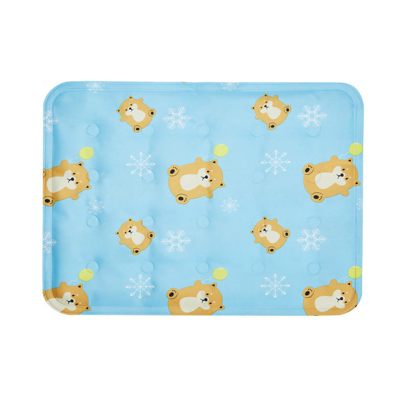 HKM-9783229 Cooling Pet Mat for Cats and Small Dogs - PVC Polyester Cloth with Soft Ice Gel Filling, 30x40cm