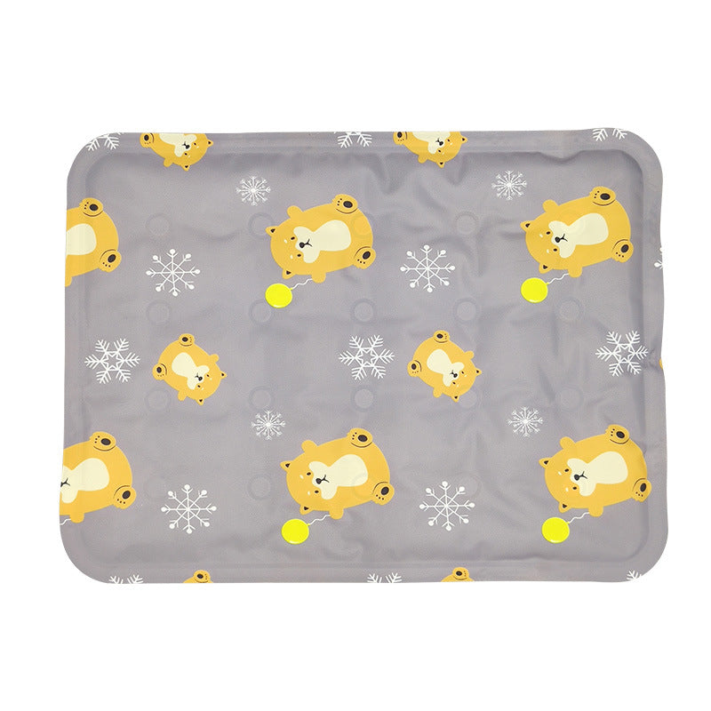 HKM-9783229 Cooling Pet Mat for Cats and Small Dogs - PVC Polyester Cloth with Soft Ice Gel Filling, 30x40cm