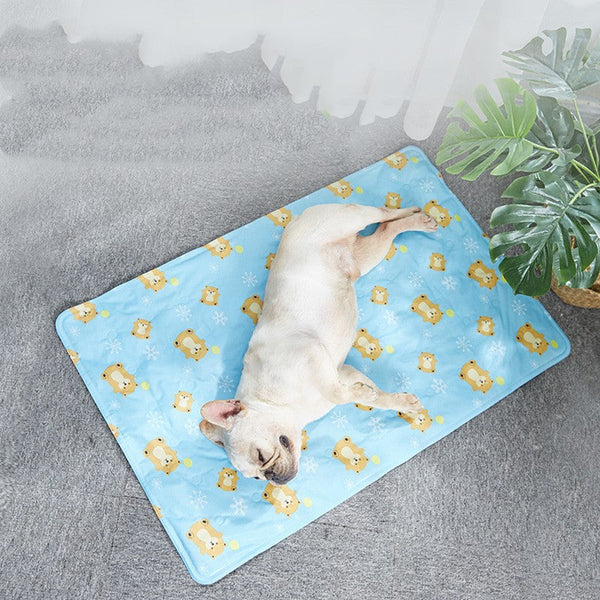 HKM-9783229 Cooling Pet Mat for Cats and Small Dogs - PVC Polyester Cloth with Soft Ice Gel Filling, 30x40cm