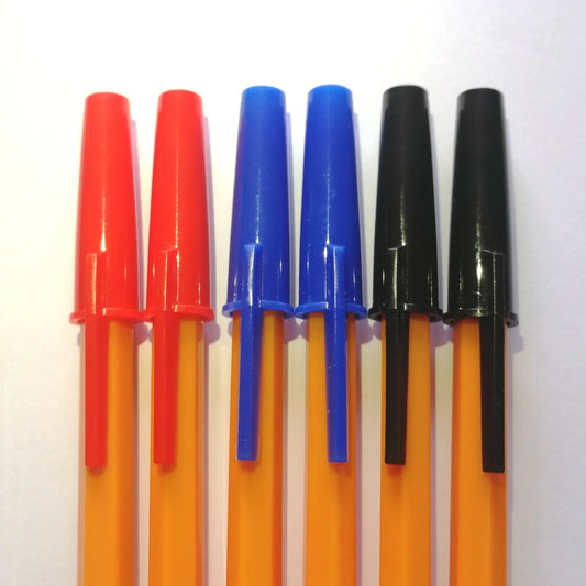 HKM-978515 Plastic Stick Ballpoint Pens for Office and School Use