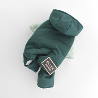 HKM-9785533 Hooded Four-Legged Pet Clothing in Dark Green and Khaki - Sizes XS to XL