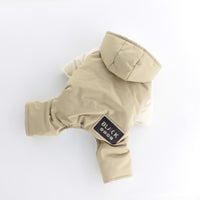HKM-9785533 Hooded Four-Legged Pet Clothing in Dark Green and Khaki - Sizes XS to XL