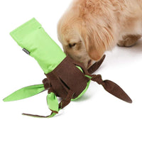 HKM-978579 Soft Green Bite Toys Made of Oxford and Felt Cloth for Playtime Fun