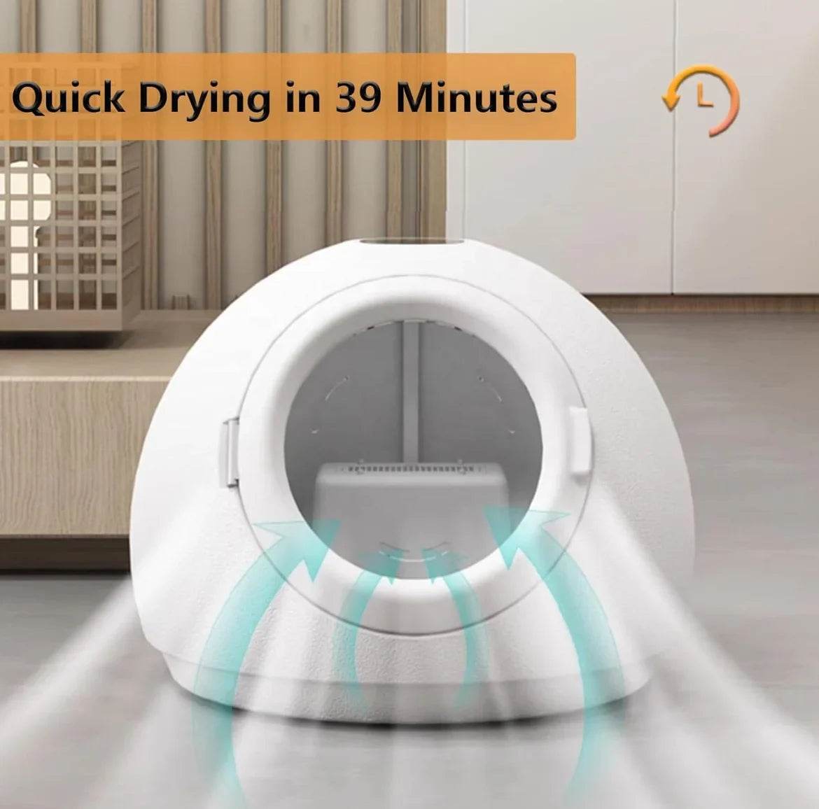 HKM-978643 Low Noise Automatic Pet Grooming Dryer for Cats, Dogs, and Small Animals - Efficient Vacuum Drying Machine