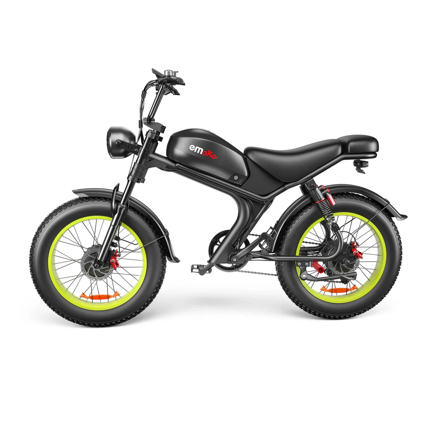 HKM-978707 20 Inch Dual Motor E-Bike with 48V Battery, 7-Speed Gears, and Hydraulic Disc Brakes